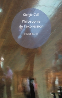 Copertina libro Philosophie de l’expression