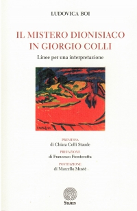 Copertina libro "Il mistero dionisiaco in Giorgio Colli"
