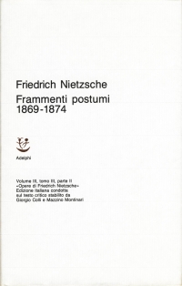 Copertina libro Frammenti postumi : 1869-1874 - Parte prima