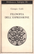Copertina prima edizione di filosofia dell'espressione