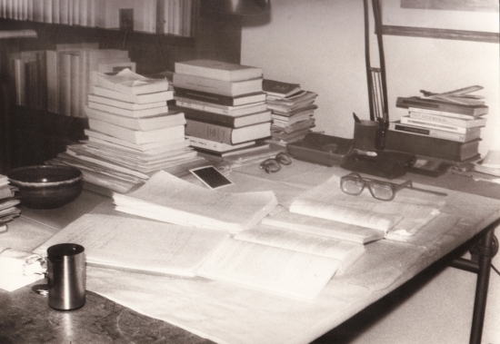 Lo studio di Giorgio Colli